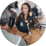 4 Hours - Recording & filming your podcast in our professional podcasting studio