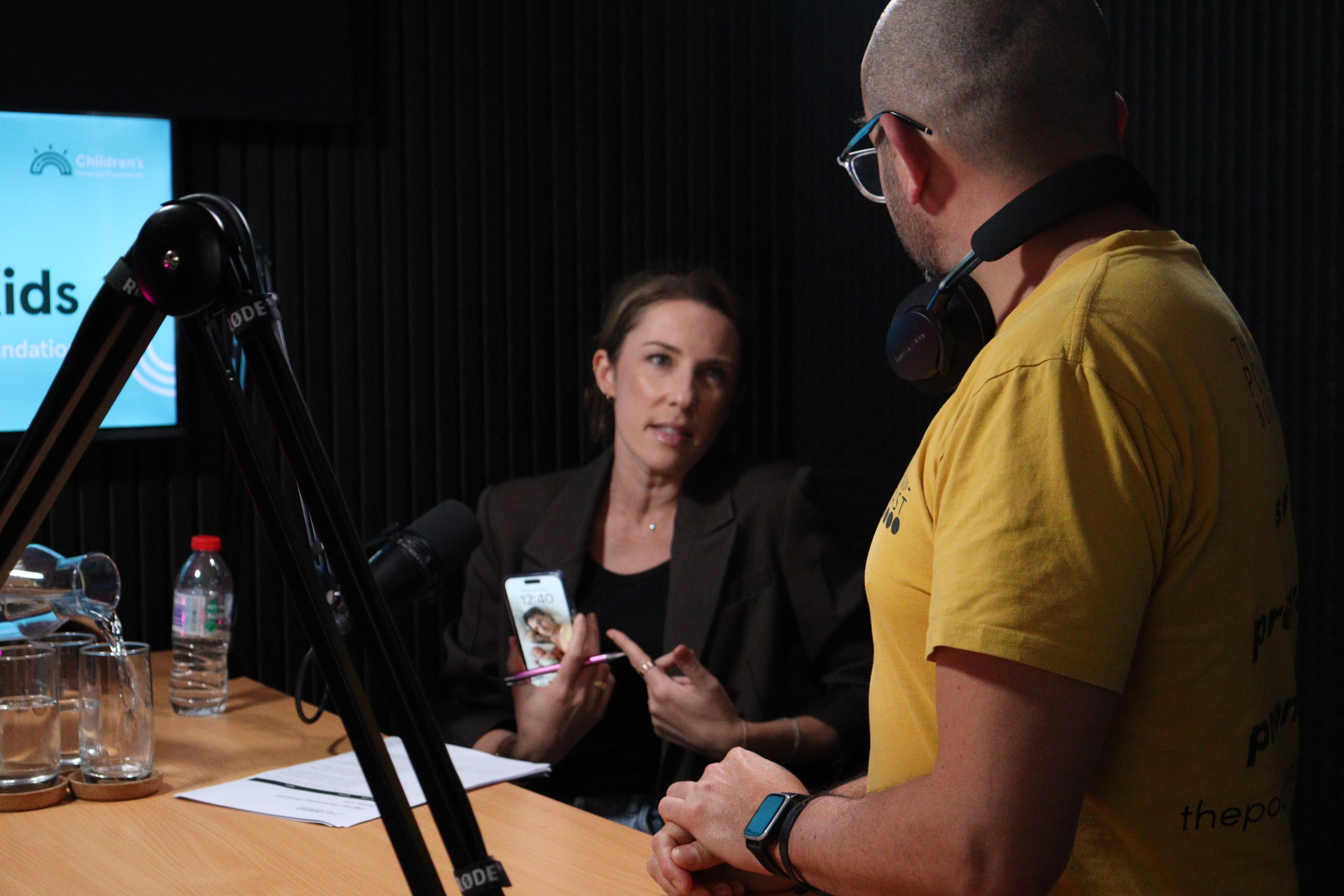 Gil, podcast executive producer, at work at The Podcast Boss - Premium Podcast Studio Brisbane