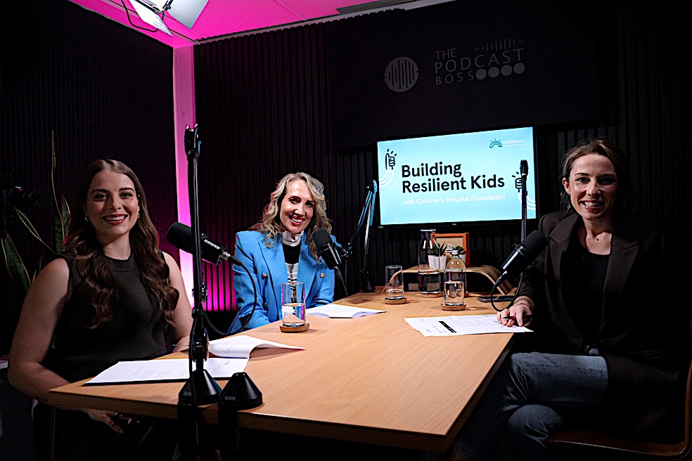 Building Resilient Kids podcast session filming at The Podcast Boss - Premium Podcast Studio Brisbane