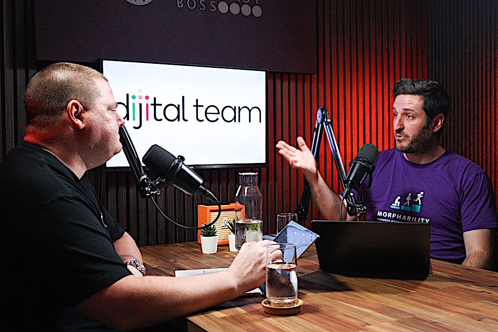 Dijital Team Filming at The Podcast Boss