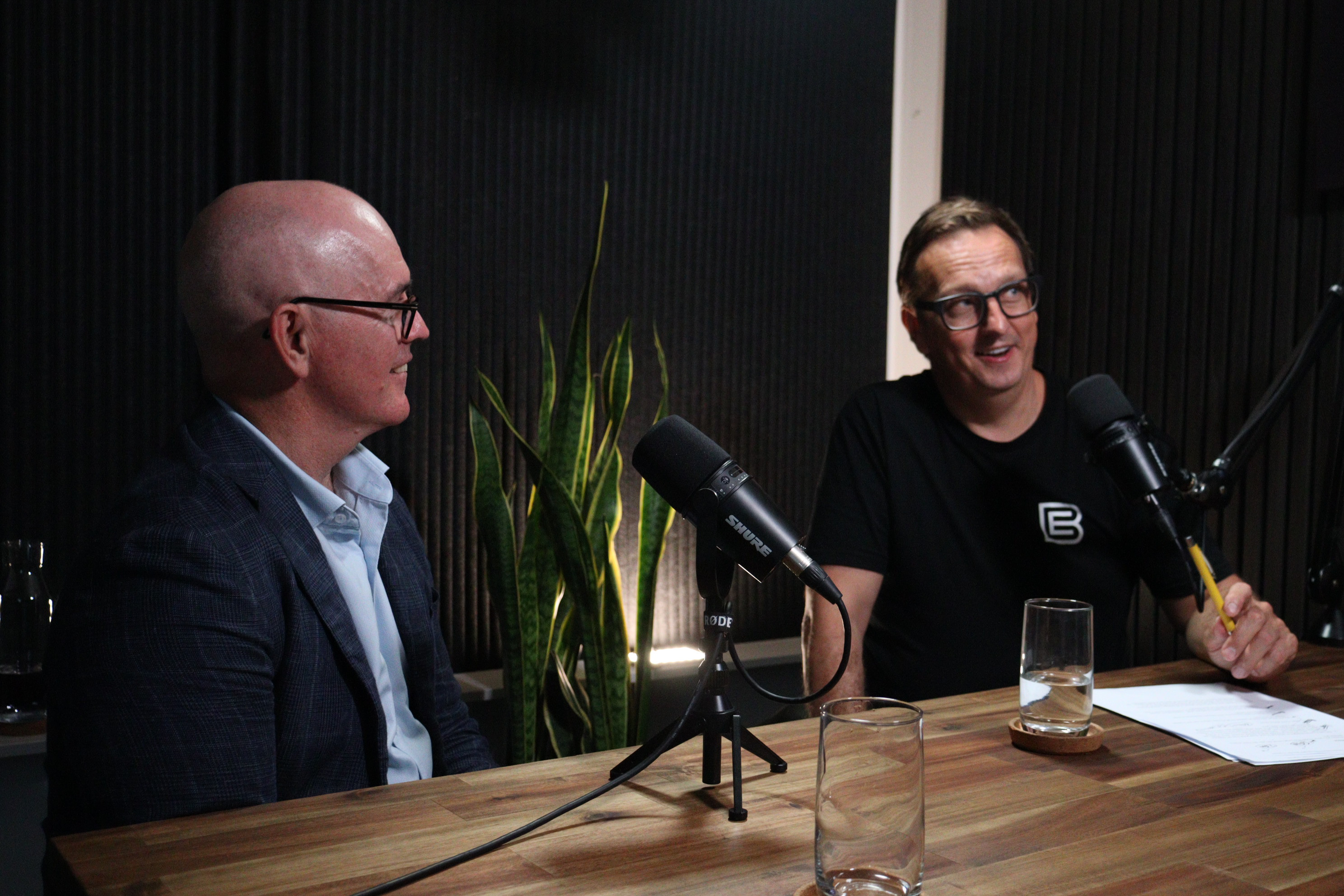 EBA filming at The Podcast Boss - Premium Podcast Studio Brisbane